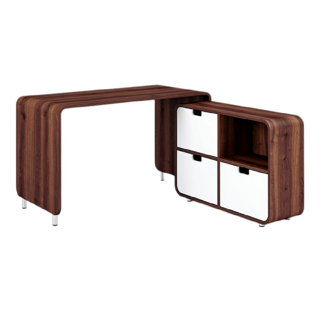**Technische Titel in het Nederlands:** Moderne Bureau met Opslag en Minimalistisch Ontwerp