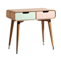 **Moderne bureau met lades in pastelkleuren**