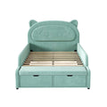 **Titel:** Schattig kinderbed met opberglades en dierenmotief